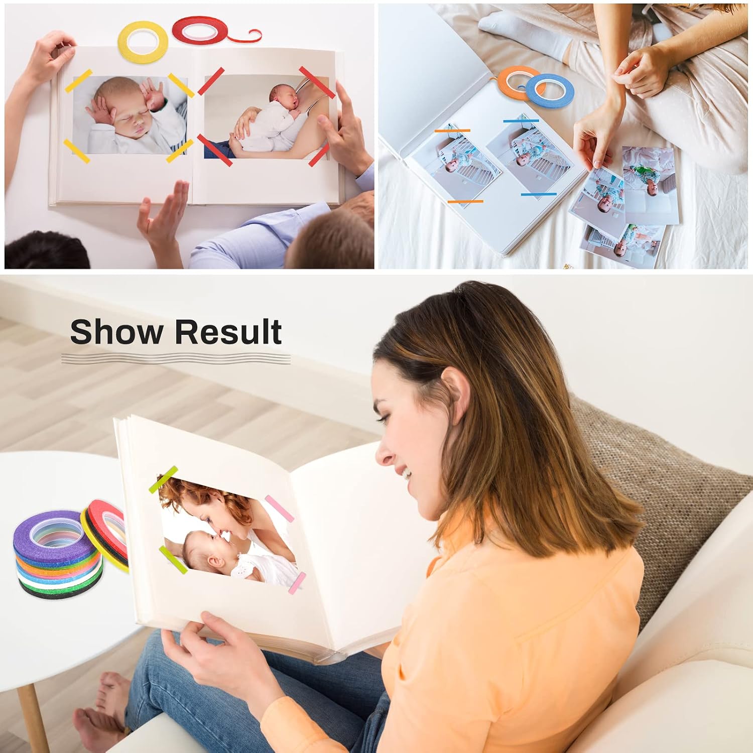 20 Rolls 1/8 Whiteboard Tape Line, Selizo 3mm Thin Tape for Dry Erase Board, Pinstriping Tape, Draping Tape, Chart Tape for White Board Accessories DIY Art Crafts