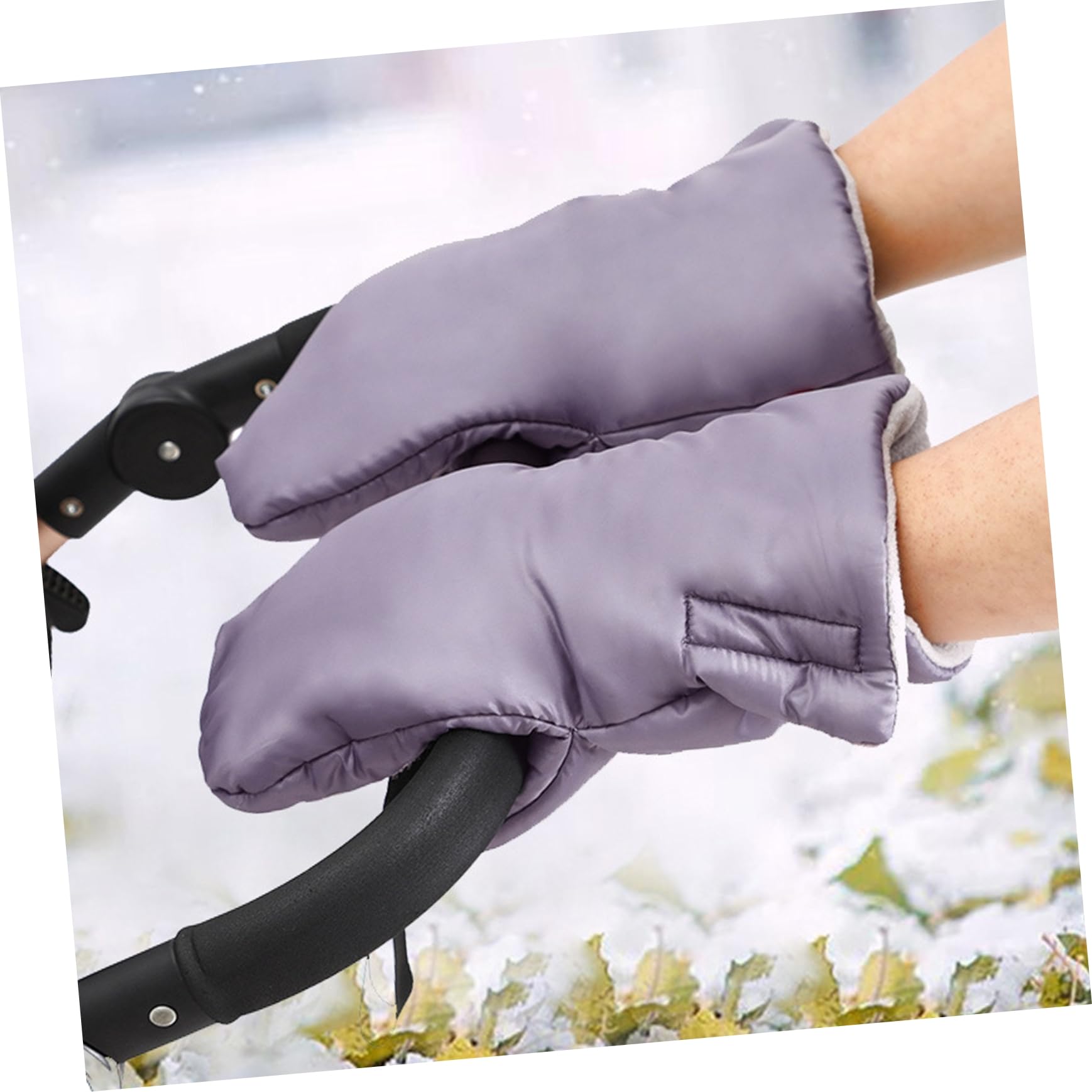 LIFKOME 2pares Guantes Calentadores De Manos Para Cochecito Impermeables y Aislantes Protege Tus Manos Del Frío Invierno Accesorios De Cochecito Para Paseos Al Aire