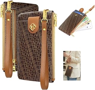 XIMAND Wristlet Wallets for Women, Leather Card Phone Holder RFID Blocking Large Capacity Clutch Purse Perfect for Ladies ... Price In India