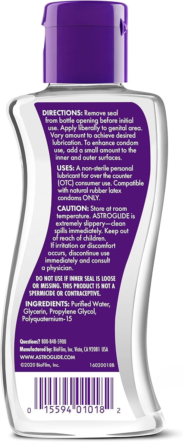 Astroglide Liquid, Water Based Personal Lubricant, 5 oz. : Health & Household