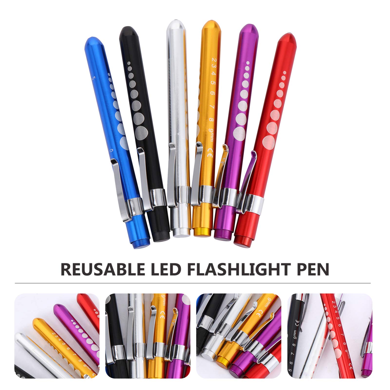 NUOBESTY 18stücke Wiederverwendbare Taschenlampen Mit Gelbem Licht Und Pupillenmessung Für Schüler Und Notfälle Leicht Und Tragbar Für Komfortable Handhabung