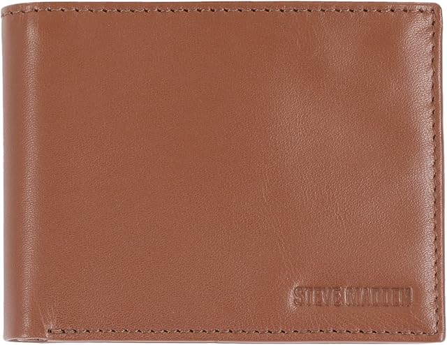 Steve Madden Cuir pour hommes RFID Portefeuille Capacité supplémentaire Joint Flip Pockets Portefeuille
