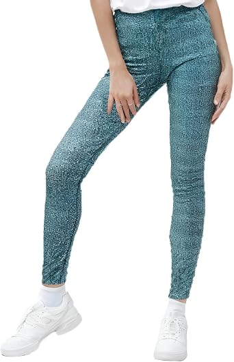 بنطال Lularoe الأمريكي، ألفا، مقاس واحد، عادي، عادي، أخضر مارل - مقاس واحد - يناسب المقاس 2-10