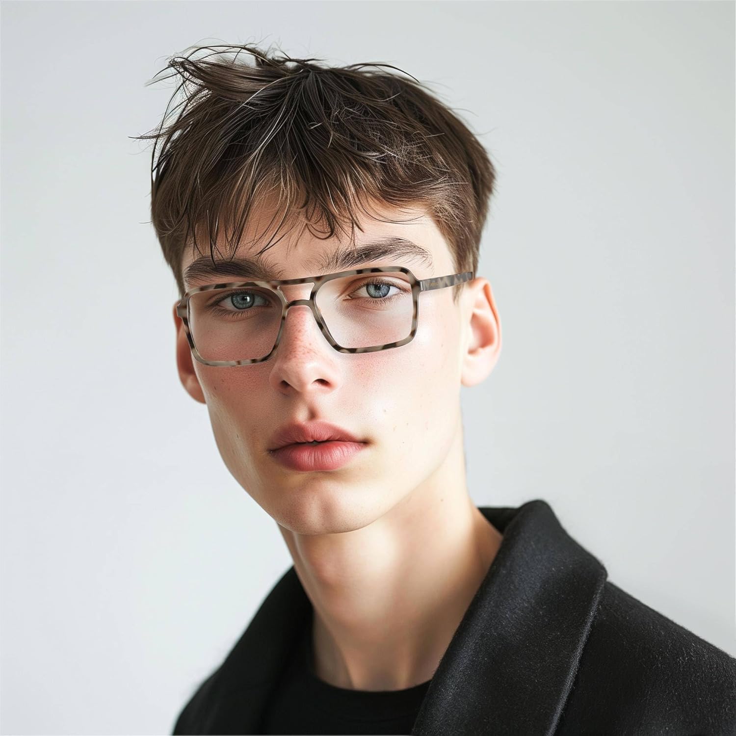 LONDON MOLE® Spy reading glasses | Cool square shaped pilot style readers | Men’s Women’s Unisex | Spring hinges - Image 4