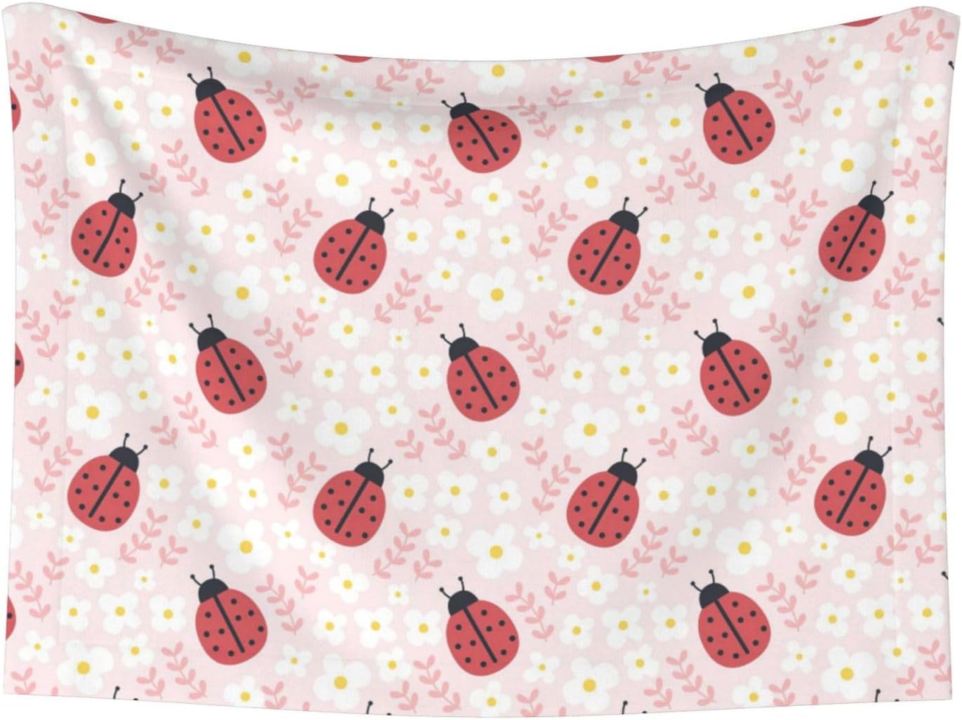 Ladybug and Daisy Cute Short Velvet Pet Cover Small