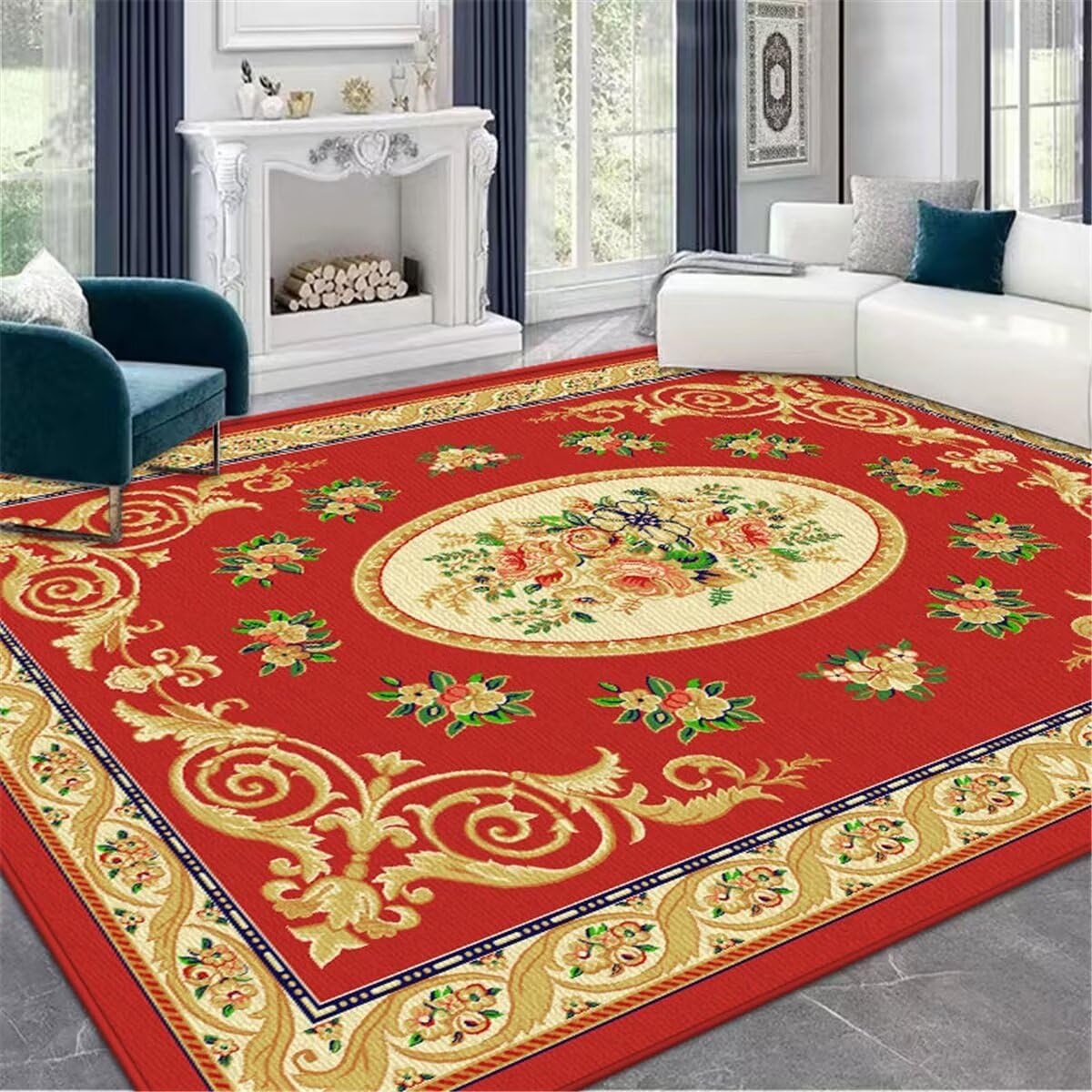 Gamer Teppich Tisch Wohnzimmer Rutschfester roter Wohnzimmerteppich ist pflegeleicht und kann individuell angepasst Werden Teppiche Schlafzimmer 200X260CM