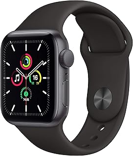 【整備済み品】Apple Watch SE (GPSモデル) - 40mm スペースグレイアルミニウムケースとブラックスポーツバンド
