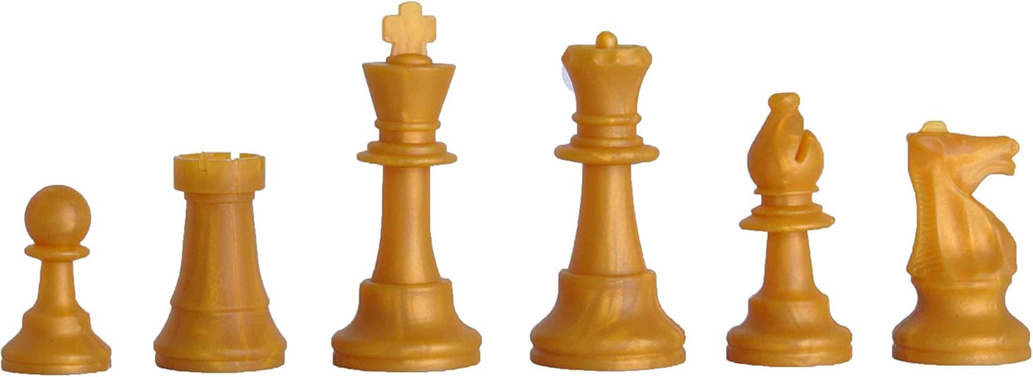 The House of Staunton Regulation Silicone (Rubber) Tournament Chess Pieces - Half Set - 3.75" King - by US Chess Federation