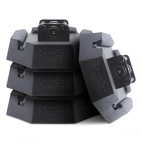 SnapPad SnapJack™ SJ (Pack of 4) | Two-Point Trailer Jack Stands Featuring 5.5" Metal Foot | Adds 61% Additional Surface Area, 3.79 lbs. Per Pad & 7.25" Total Width | Must-Have RV Accessories - SnapJack 4PK