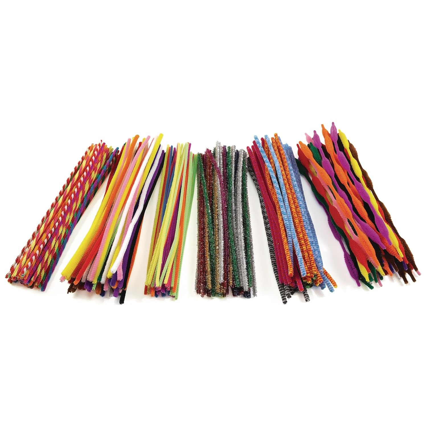 Colorations Pipe Cleaners, Pack of 250 – Soft Pipe Cleaners for Crafts, Versatile and Easy to Use – Includes 6 Different Colored Pipe Cleaner Varieties – Ideal for Classroom and Home Learning
