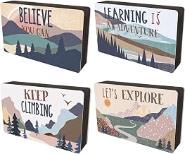 4 Pieces Moving Mountains Magnetic Whiteboard Eraser Magnetic Dry Erase Chalkboard Eraser for School Classroom Home Office