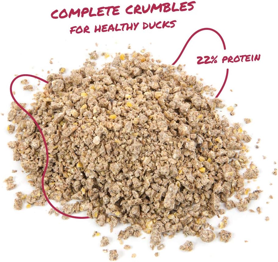 (Exp / 01 / 23 / 2026 ) Manna Pro Duck Starter Grower Crumble | Non-Medicated Feed for Young Ducks | Supports Healthy Digestion | 25 Pounds Duck food 1 Ounce (Pack of 1)