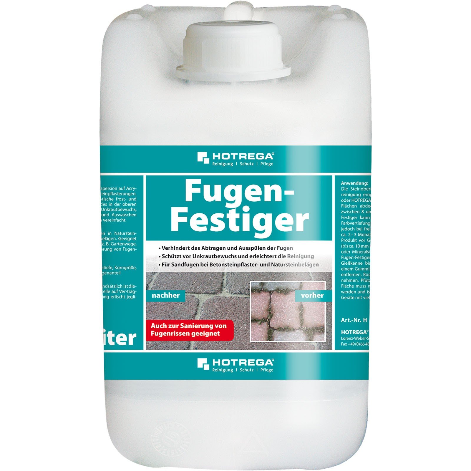 HOTREGA Fugenfestiger 5 L | Elastische Fugenversiegelung für Sandfugen