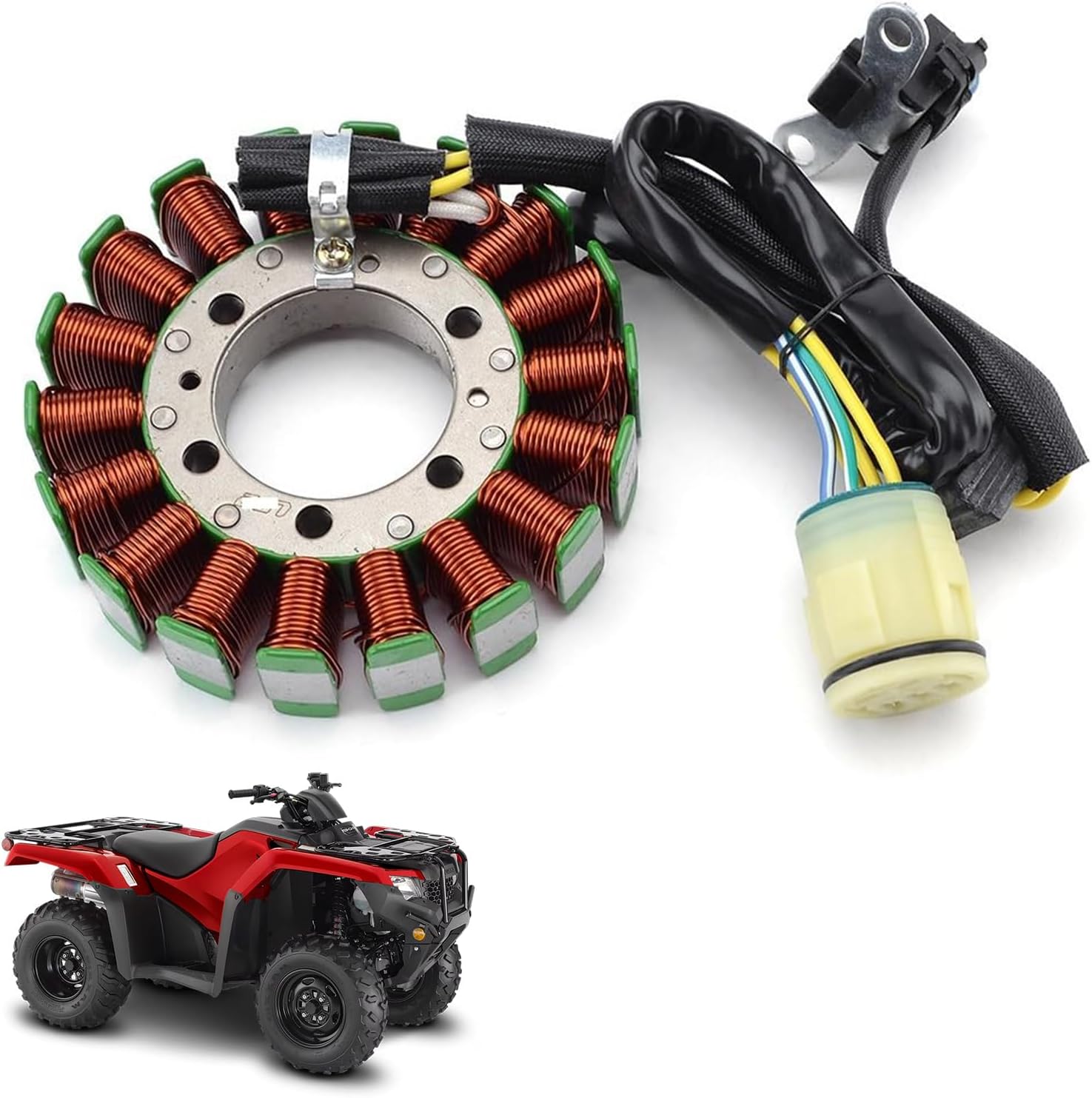 Stator Assy for Honda ATV Rancher 420 (2007-2013) All Models | High Performance Replaces OEM Part 31120-HP5-A51
