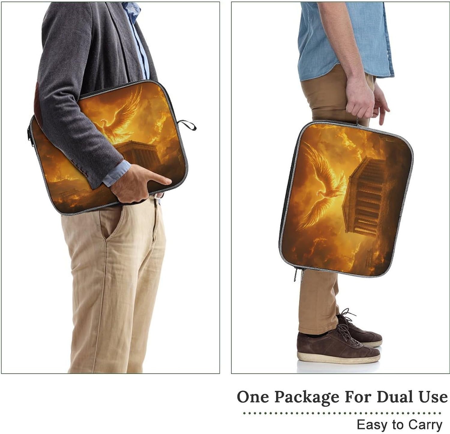Phoenixbird Athens Greece Funny Laptop Case Sleeve Shockproof Computer Protective Briefcase 13-14 Inch image 3