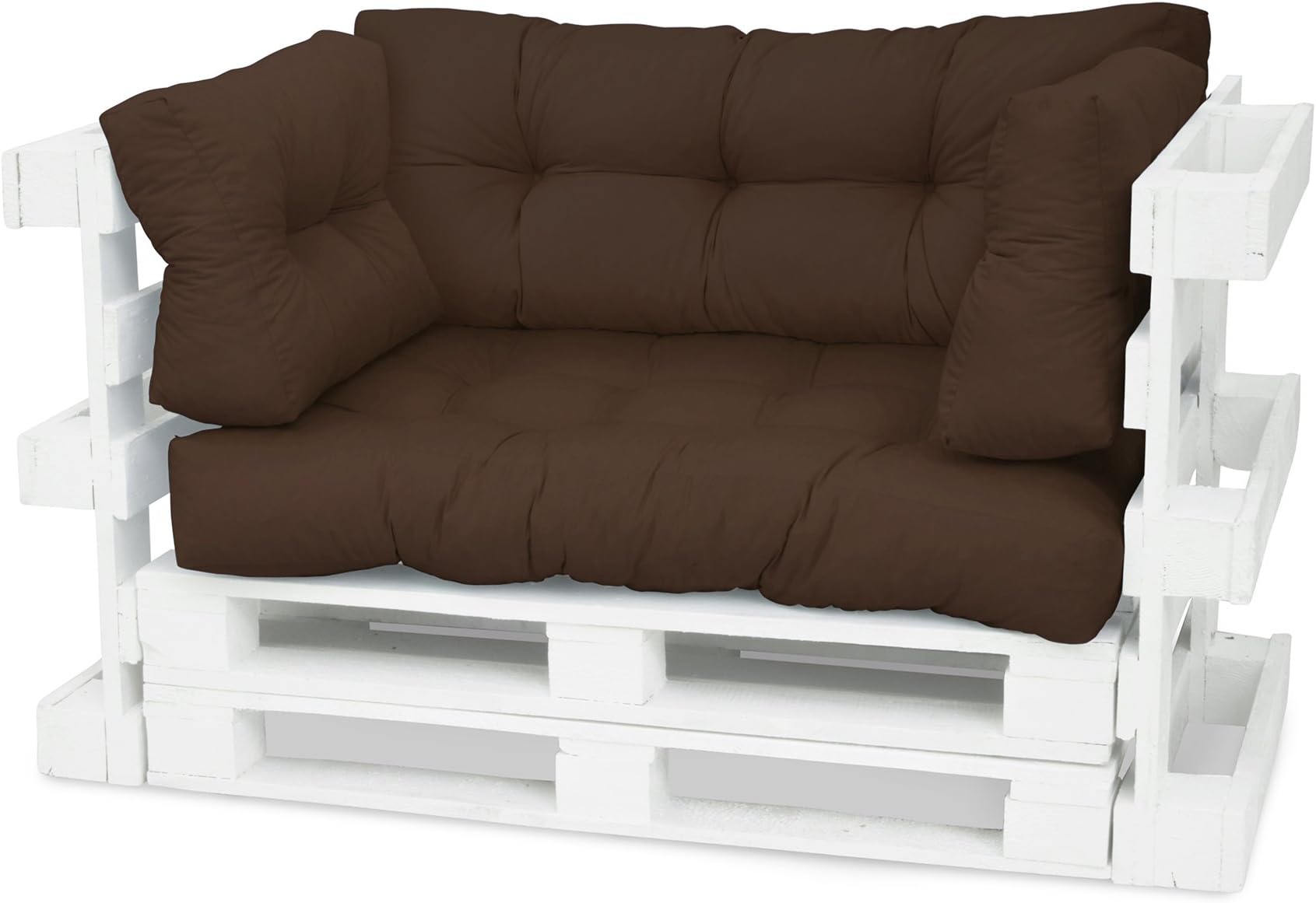 Spatium pallet cushions, Cushions for pallets, pallet pad, Euro pallet furniture (Decorative Cushion 30x30, Brown)