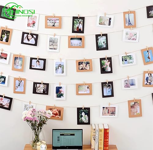 Miniatura 4 de 30 pinzas de madera grandes, resistentes y resistentes para colgar, al aire libre, manualidades