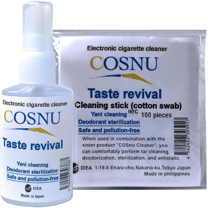 Limpador COSnu para iQOS® com hastes de algodão, 50 mL e 100 unidades