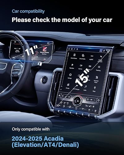 Vista 136 de 1 protector de pantalla de cristal templado brillante de 13.4 pulgadas para Silverado & Sierra 2500HD 3500HD 2022~2026 (sin botones en la pantalla)