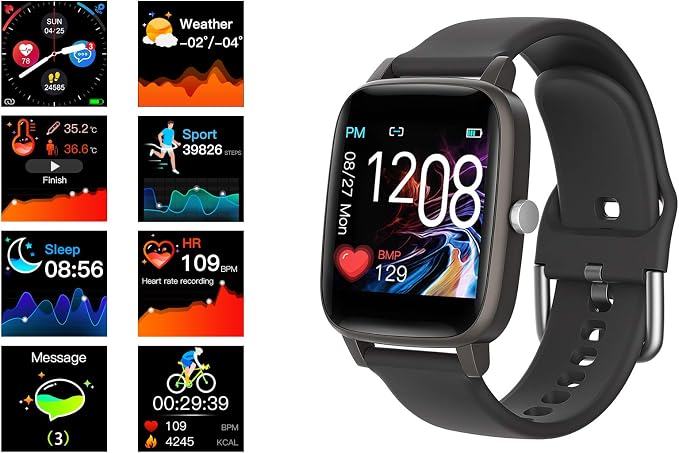 Nuevo Smartwatch Deportivo Mmtek Thermo Care Negras | Compra Online a  Precios Super Baratos