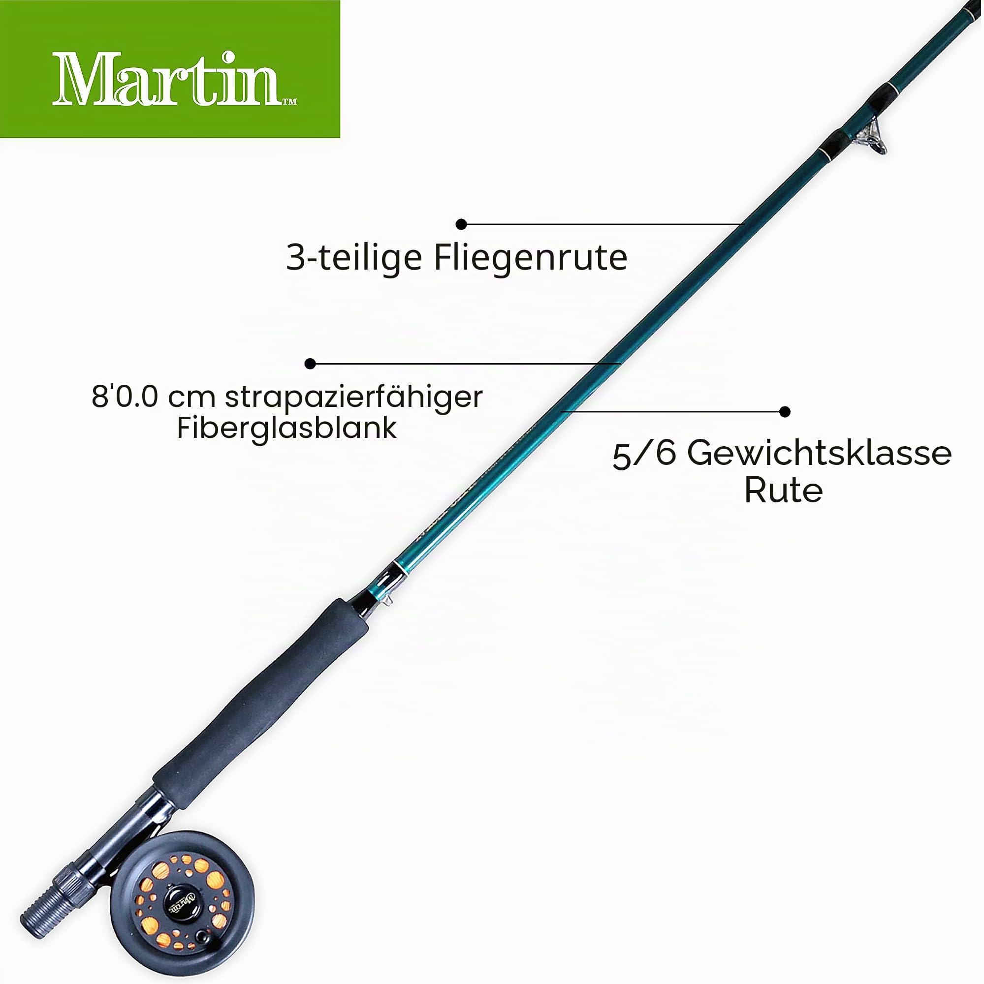 Martin Fliegenkombi, 2,4 m, 3 Stück, 5/6 W, MRT56TK 6 L