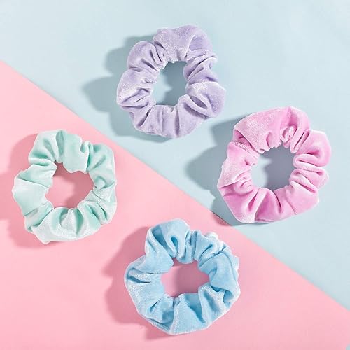 Vista 11 de Whaline - 12 ligas elásticas de terciopelo prémium para el pelo, accesorio para niñas o mujeres