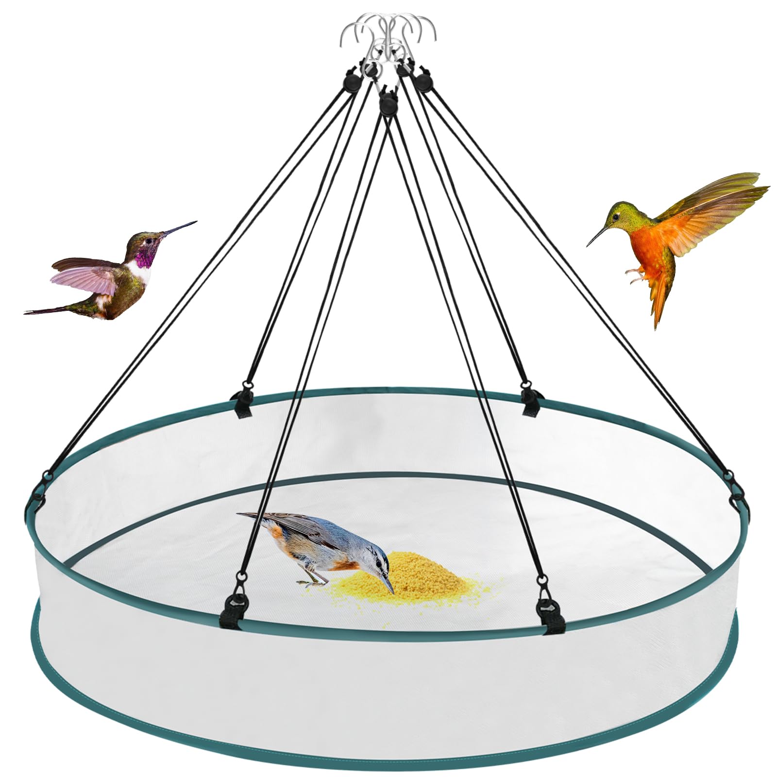 24 Inch Large Bird Seed Catcher Tray for Hanging Bird Feeder Platform