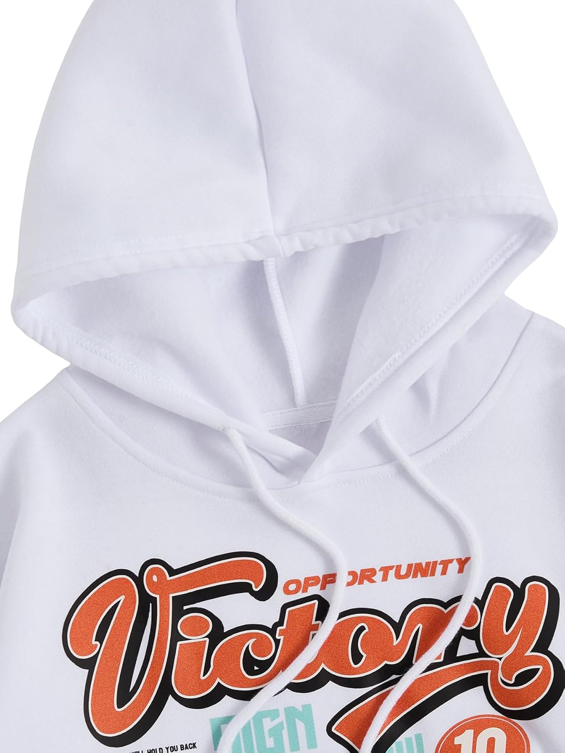 SweatyRocks Women's Oversized Hoodies Vintage Car Graphic Fleece Sweatshirt Hooded Fall Top with Pocket - Image 4