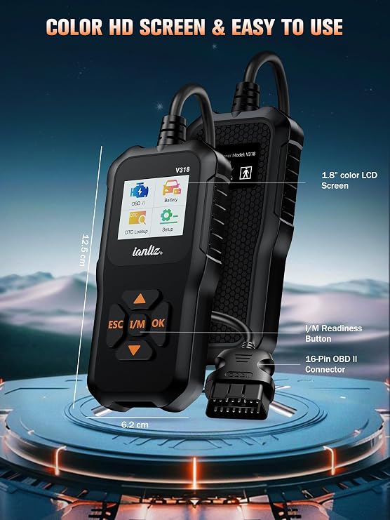 OBD2 Scanner Code Reade Diagnostic: OBD Reader Car Scanner Tool - Vehicle Faults Engine Fault Code Reader Scanner - Auto Motive Diagnostic Tool for All OBDII Vehicles from BMW Ford VW Audi