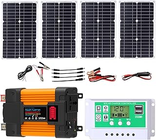 4000W 6000W Kit Completo De Inversor Solar Con Controlador De 50A Y Paneles Solares De 100W Sistema De Red Doméstica Par...