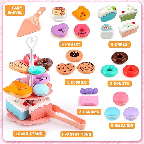 Miniatura 9 de Juego de fiesta de té de unicornio para niñas pequeñas, juego de té de unicornio para niñas de 3, 4, 5, 6 años, juguetes de cocina para niños