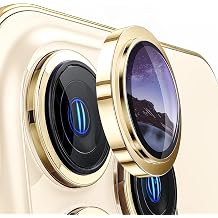 MADNOVA iPhone 14/14 Plus i in Kamera Koruyucu Al minyum Ala m  er eveli Tempered Glass iPhone Kamera Lens Koruyucu GOLD