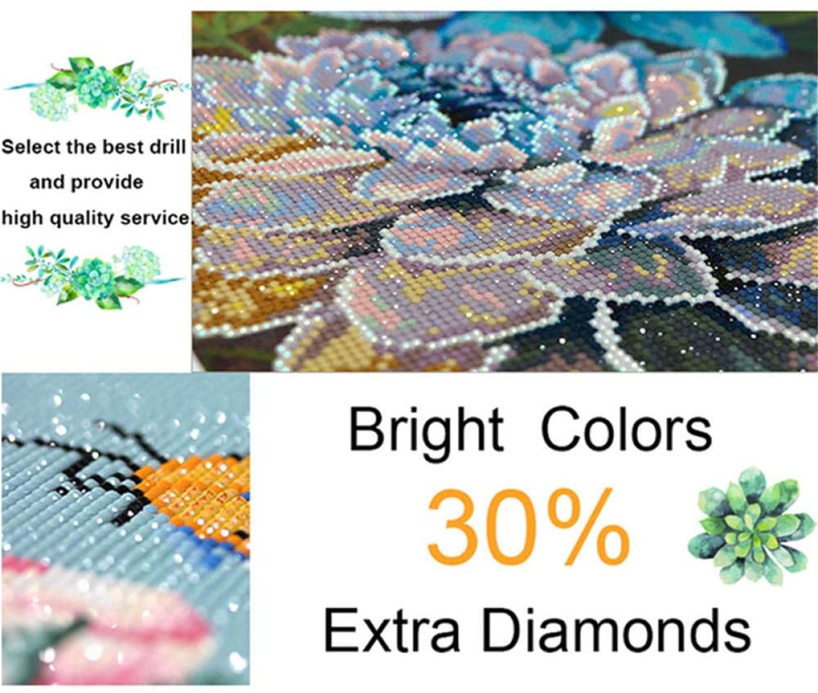 Zoulile 5D Diamond Painting Kit Elefante Africa, 70x95cm, Tela HD, Completo Di Accessori, Adulti