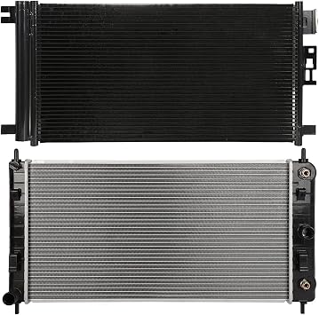 2864 Radiator *1+ 3279 Condenser *1 Fit for 2008-2012 for Chevy for Malibu 3.6L 2008-2012 for Chevy for Malibu 2.4L 2007-2009 for Saturn for Aura 3.6L Condenser OE 3279 73279 10552 20820058