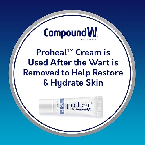 Miniatura 5 de Compound W Total Care - Removedor de verrugas con crema de procuración para la piel, 0.25 onzas y gel de ácido salicílico de acción rápida de máxima