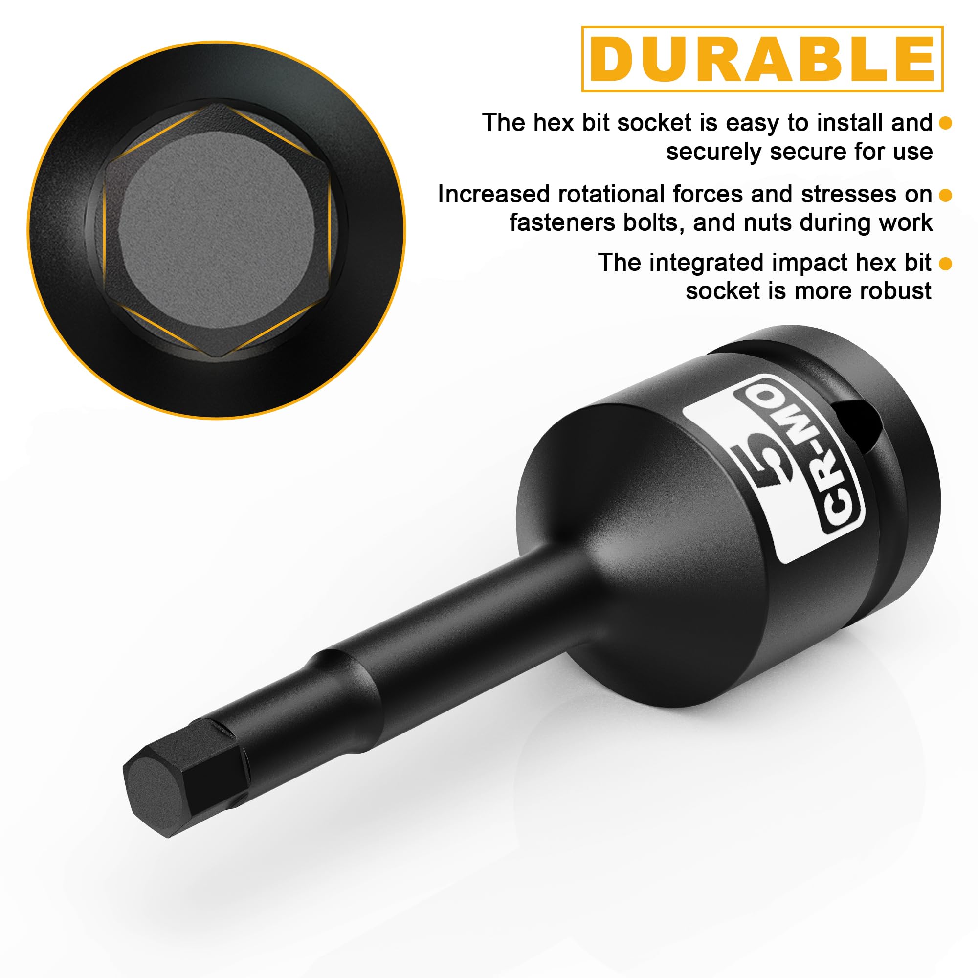 KIRXST Impact Hex Bit Socket (1/2" H5 Deep) - Image 3