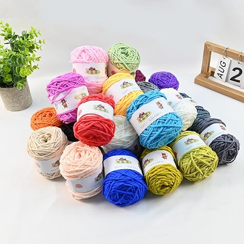 Miniatura 7 de CA+CB, 24 rollos de hilo grueso de 8 capas para alfombras de acolchonado, hilo acrílico para acolchonar, 24 rollos de hilo grueso de 8 capas para