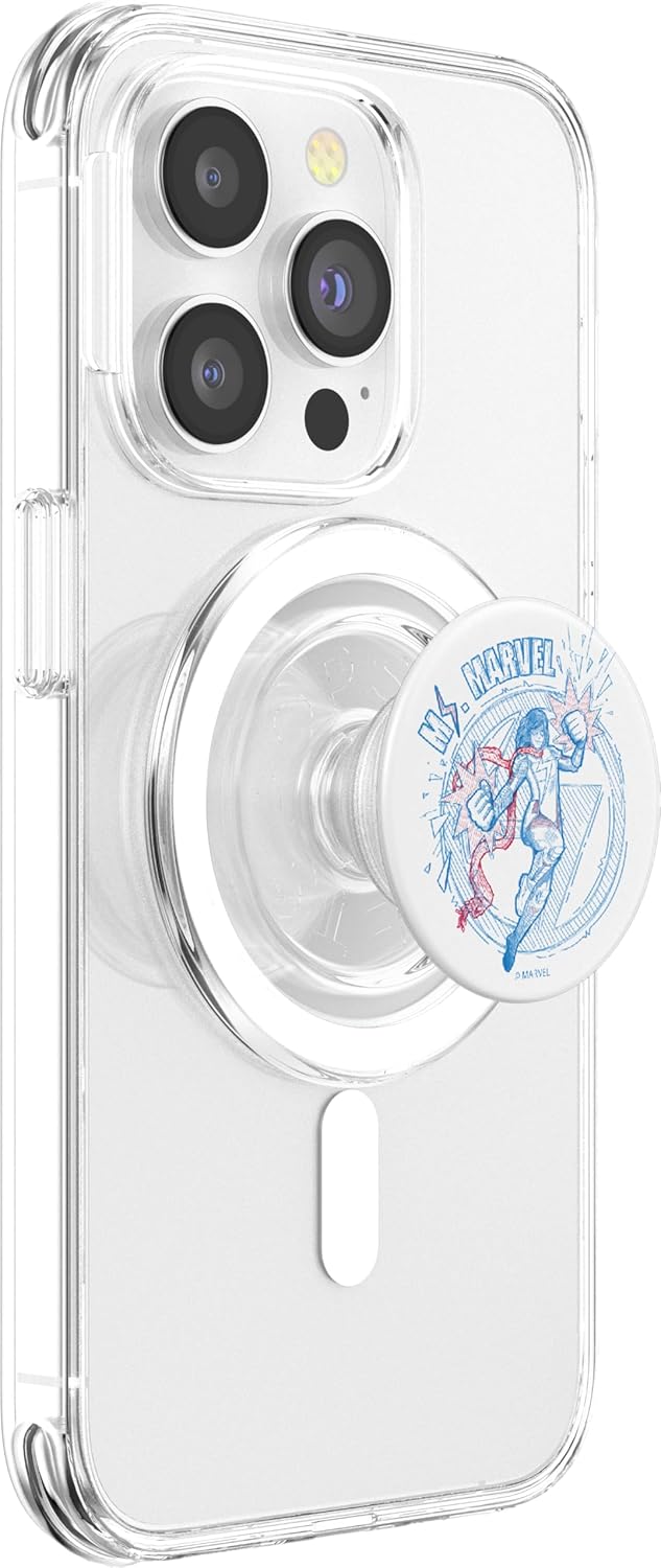 Marvel Ms. Marvel Sketch Portrait PopSockets MagSafe PopGrip for iPhone