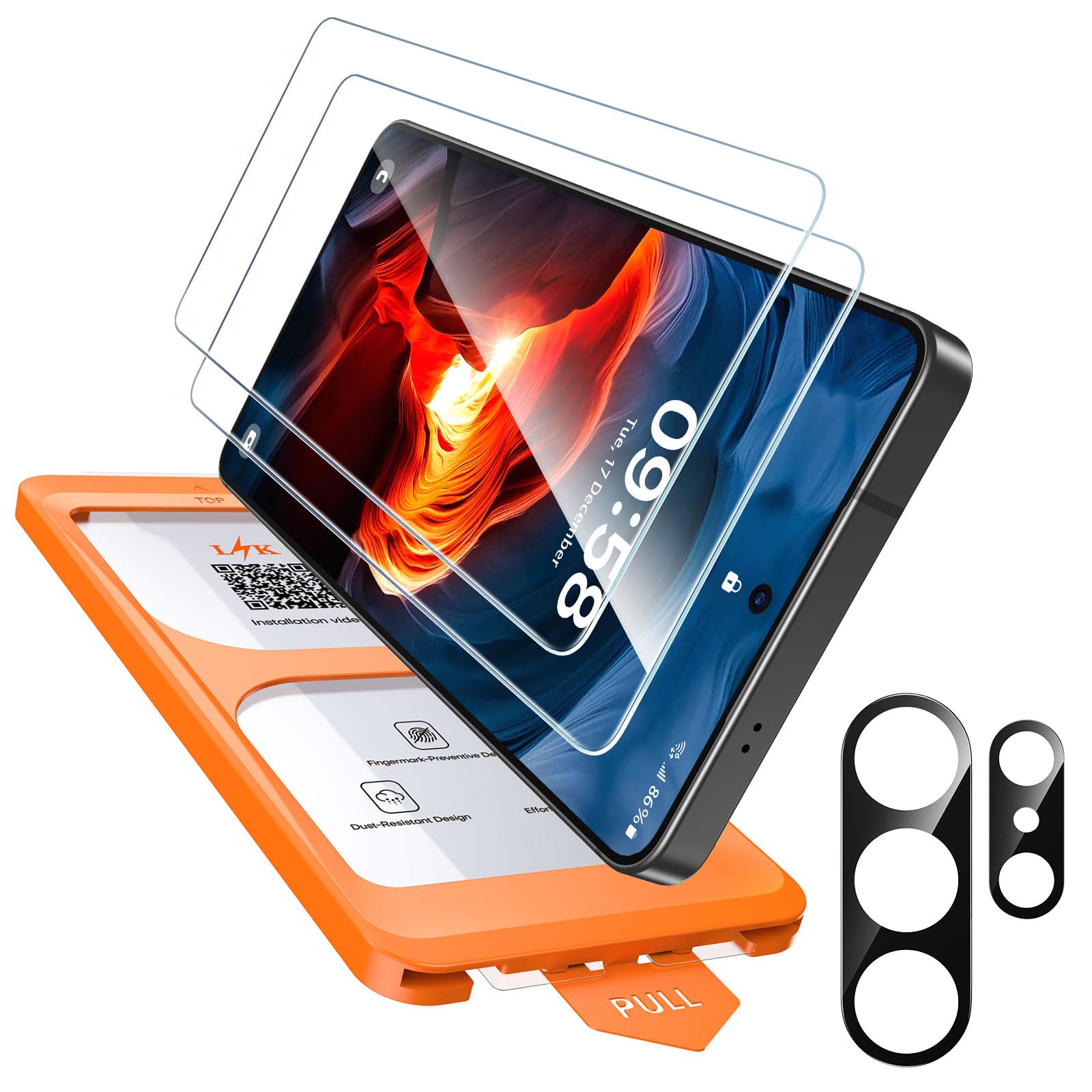 LϟK 2 Stück für Samsung Galaxy S26 Ultra für Panzerglas mit Kameraschutz, HD-Har