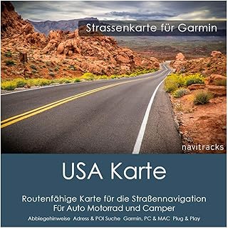 USA Garmin Karte 8 GB microSD. GPS Straßenkarte. Routenplanung für Navigationsgeräte