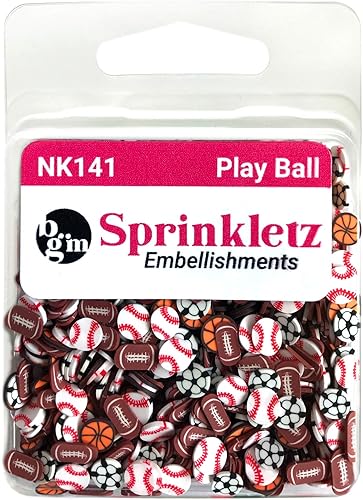 Miniatura 3 de Buttons Galore Sprinkletz - Piezas de arcilla polimérica para bricolaje, adornos de manualidades, 1.500 onzas, primavera y verano (pelota de juego)