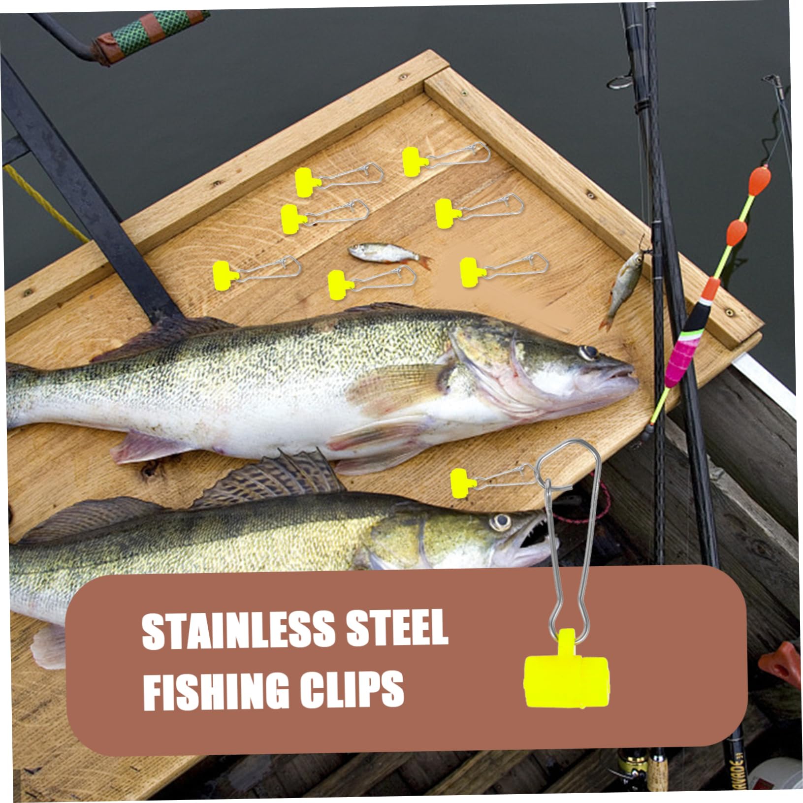 TOYANDONA Angelzubehör Angelschnur Rollenspuler Angelhaken-entferner Angelhaken-Set Kette Angelwirbel Futterspender Netz Zubehör Zum Stippangeln Fisch Rostfreier Stahl