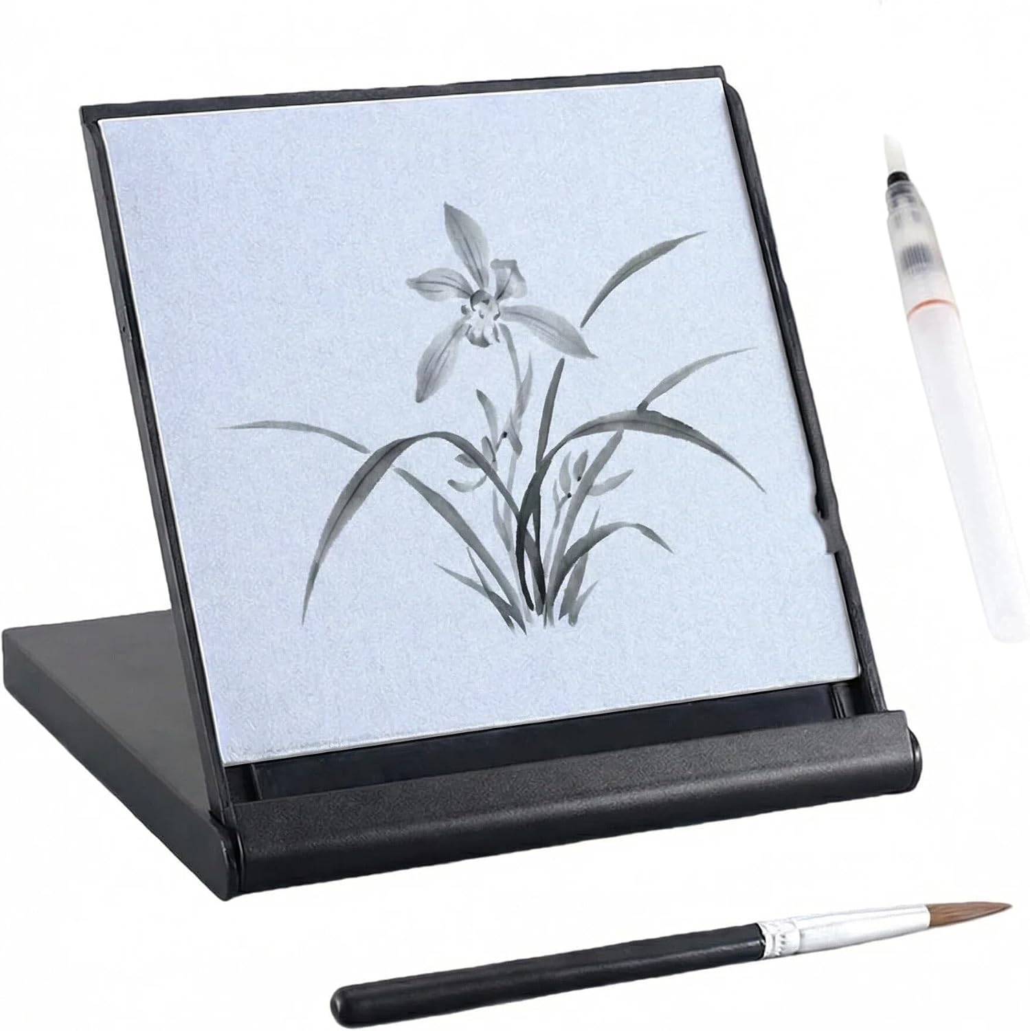Buddha Water Painting Board, Magic Canvas Mini Water Drawing Mat with Brush for Painting, Sketching & Meditation, As Relaxing Gifts (1)