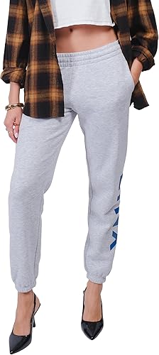 Ultra Game WNBA Official Womens Velvet Plush Jogger Sweatpants, Minnesota Lynx, Heather Gray, X-Large