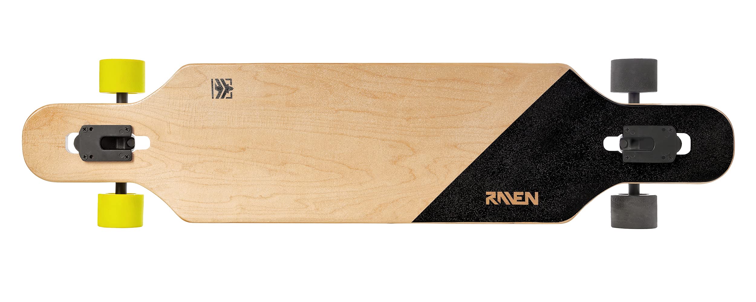 RAVEN Longboard Skateboard für Kinder Erwachsene Jungen Mädchen | Aluminium Trucks | PU Räder | ABEC-9 Chrome Kugellager