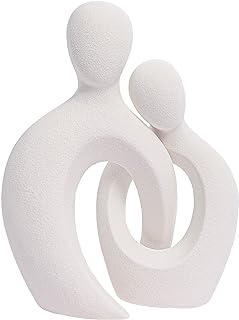 27 Long Glass Vase Decor Ideas for Tables, Shelves and Corners 20 Quoowiit Ceramic Couple Sculptures for Home Decor, Abstract Lover Statue...