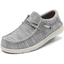 Grand Attack Men's Walking Boat Shoes-Slip On&Lace Up Casual Loafers, Comfortable & Lightweight Work Shoes | for Home, Leisure Travel, Driving Shoes
