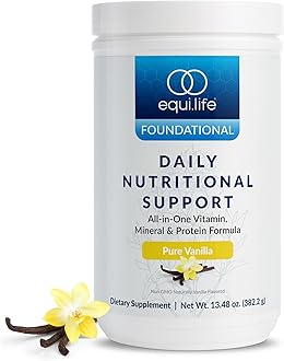 - Daily Nutritional Support, All-in-One Multivitamin Meal Replacement, Pure Vanilla Flavor, 15G Plant Protein, Supports Overall Wellness Including Energy, Digestion, & Skin, 14 Servings Tub