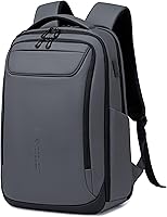 Vista 8 de Mochila de negocios FENRUIEN para hombres profesionales, Negro, Ampliable