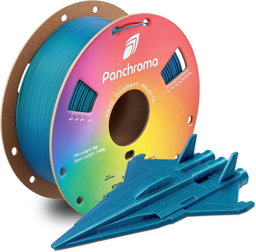 Polymaker Panchroma Starlight PLA Filament 1.75mm for 3D Printing, Neptune — 사진 1